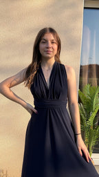 Robe Laura bleu marine