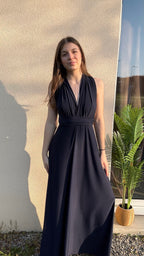 Robe Laura bleu marine