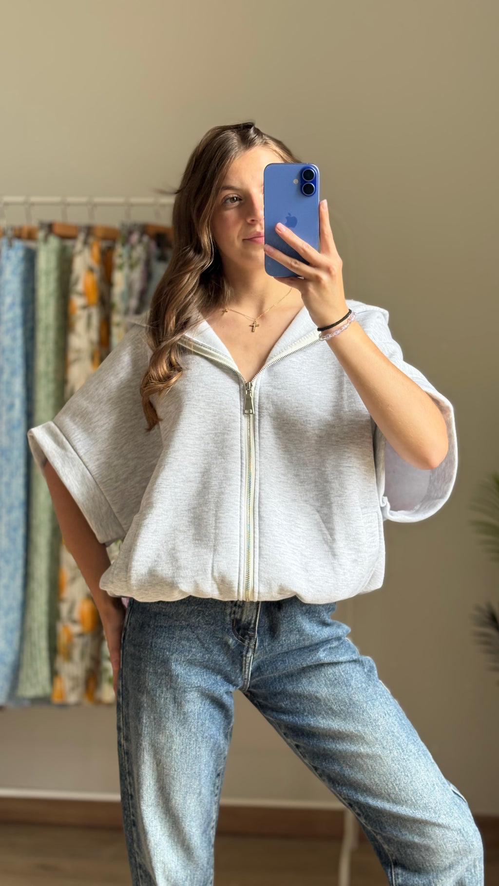 Gilet sans manches Rachel gris