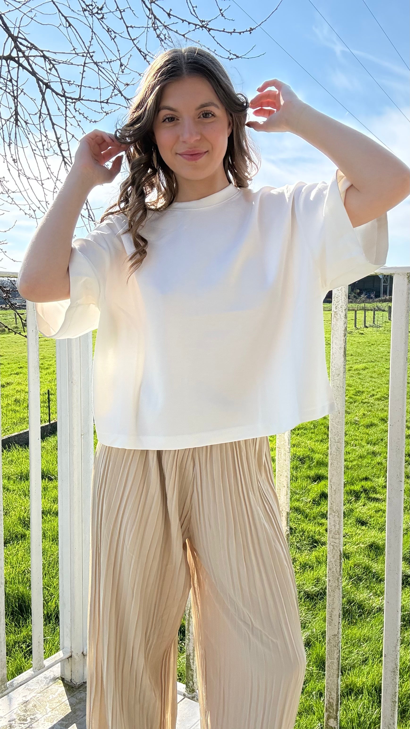 T-shirt Lucie blanc