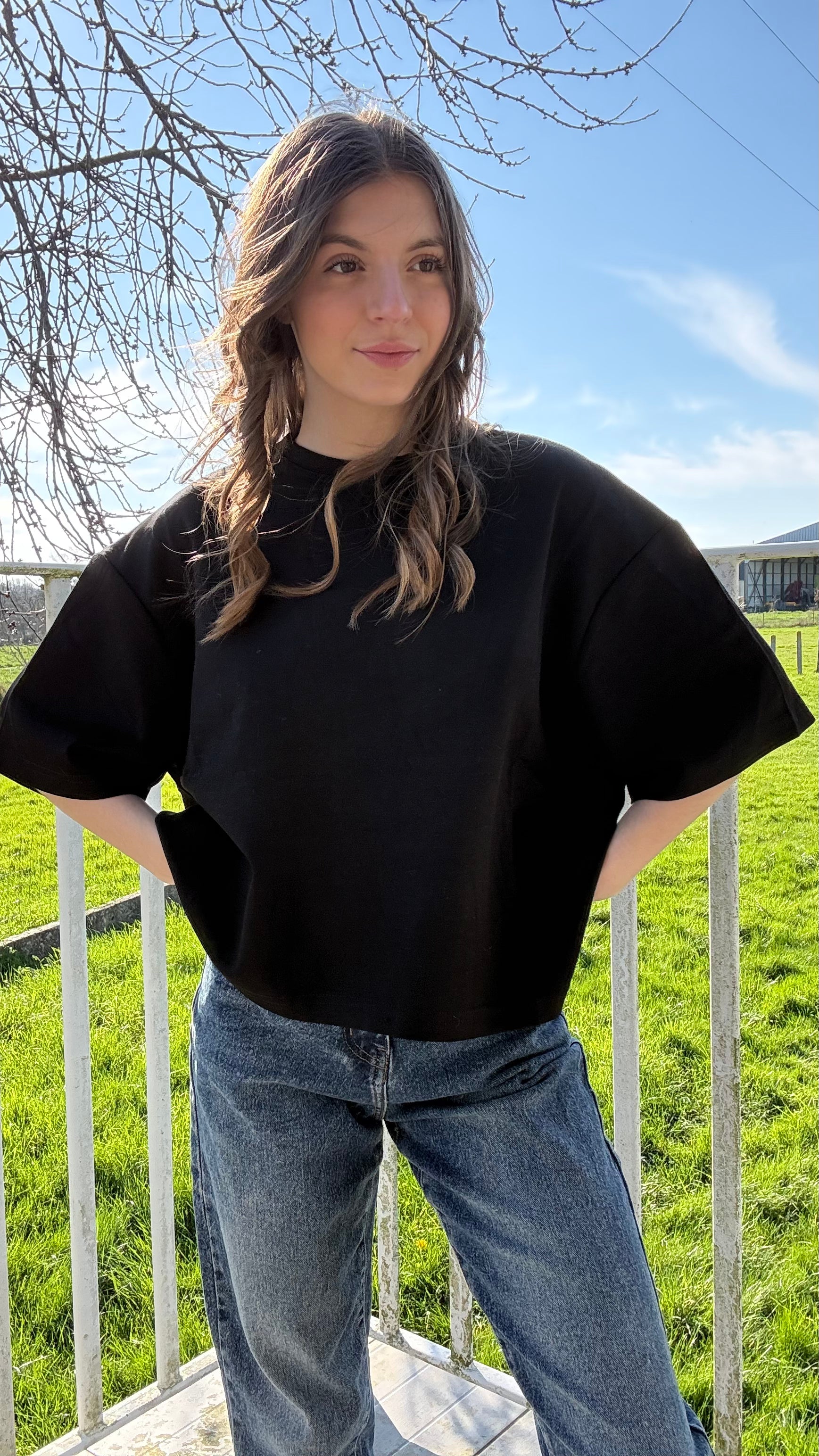T-shirt Lucie noir