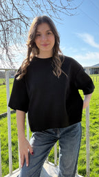 T-shirt Lucie noir