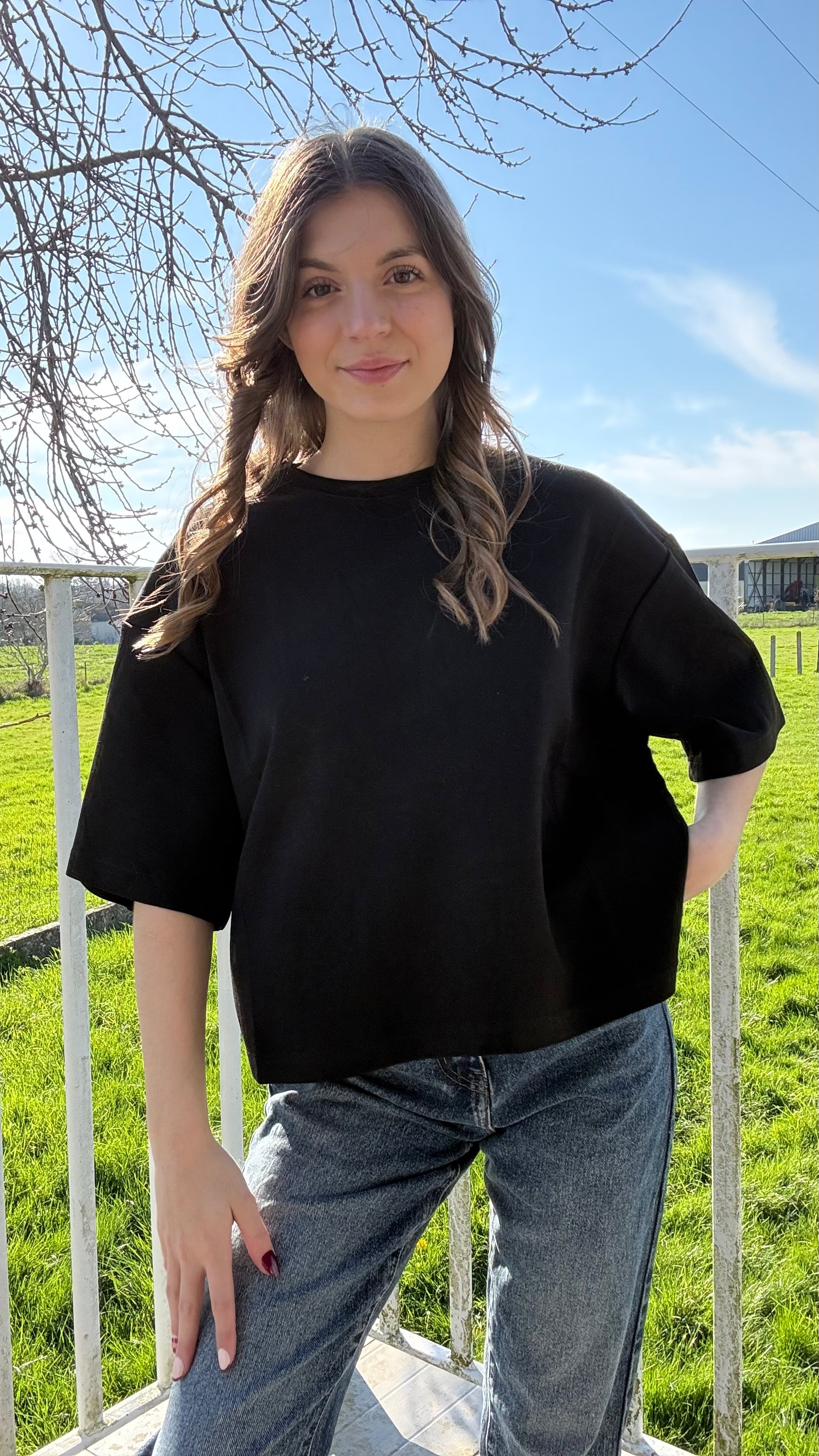 T-shirt Lucie noir