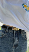 Ceinture en cuir noir