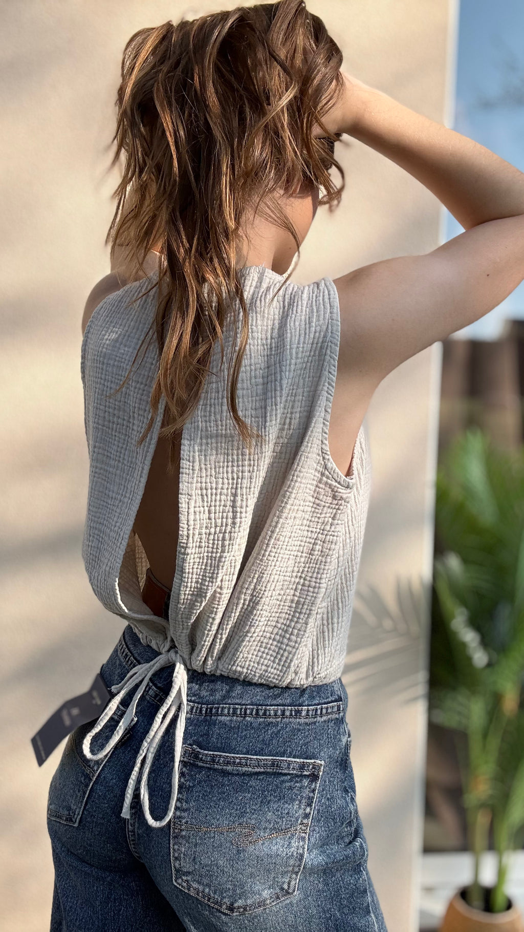 Top dos nu joy beige
