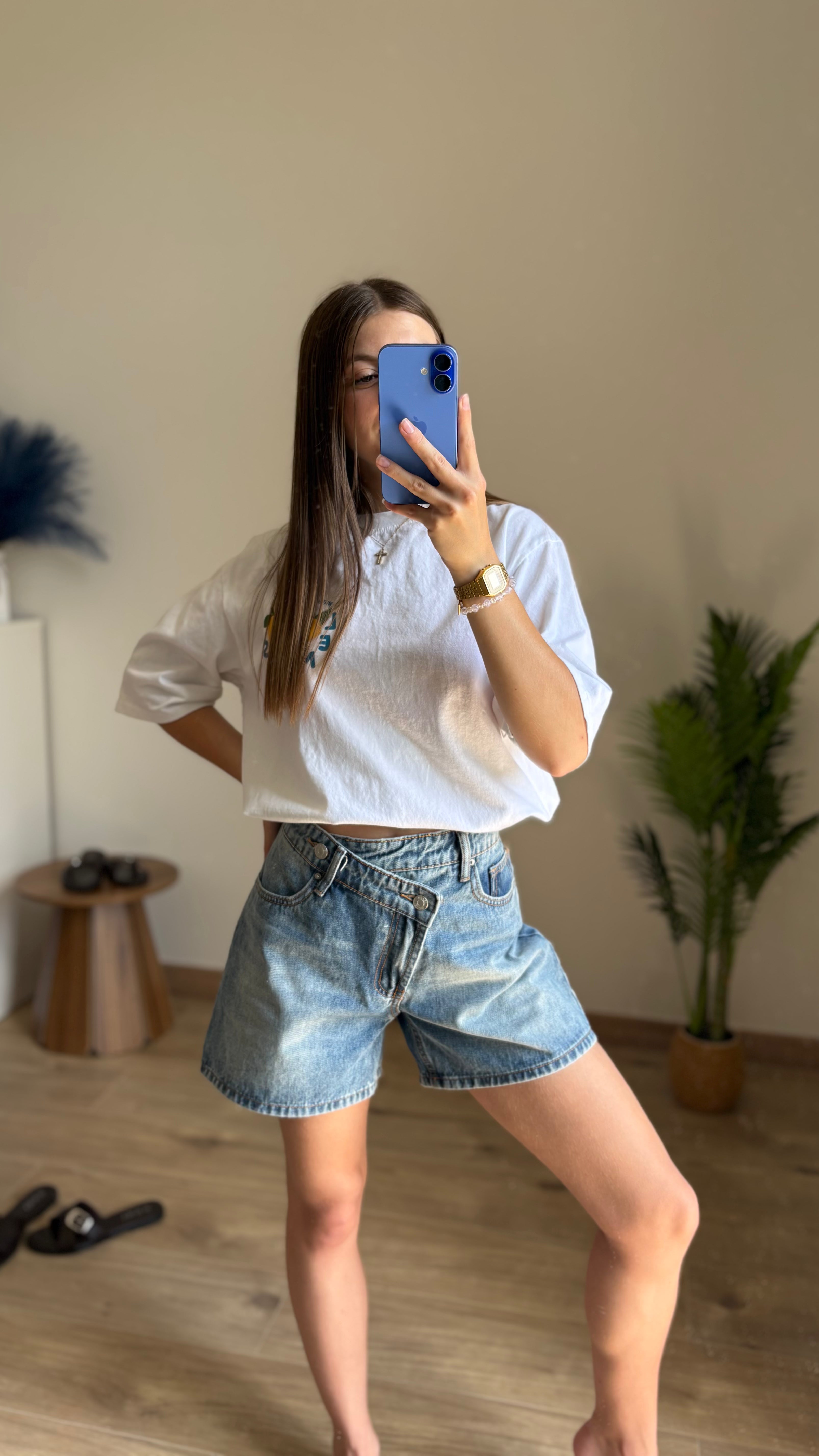 Short asymétrique Tiffany
