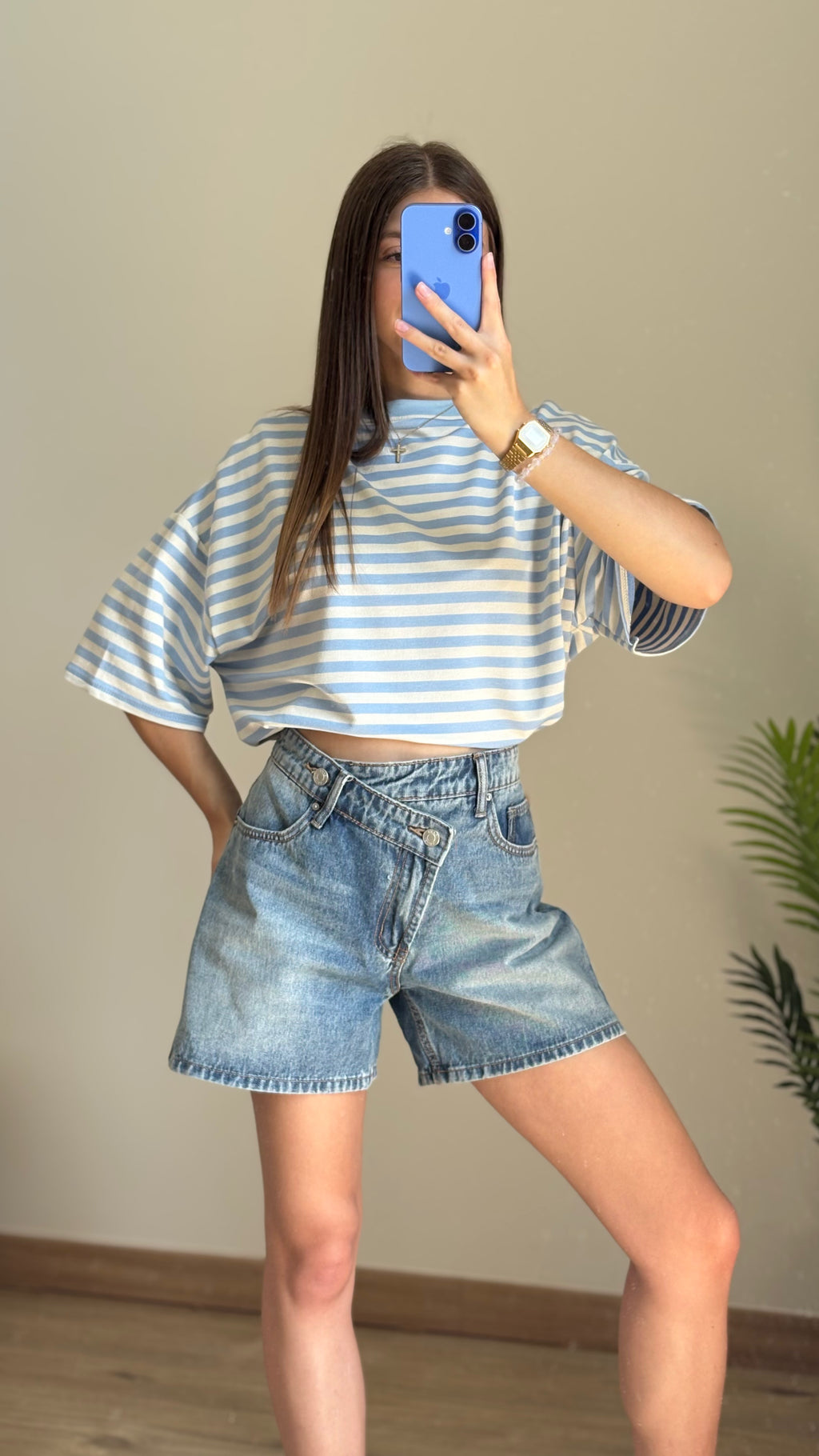 Short asymétrique Tiffany