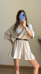 Combi short Jade beige