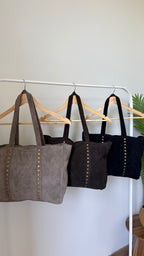 Sac en cuir clouté Astrid