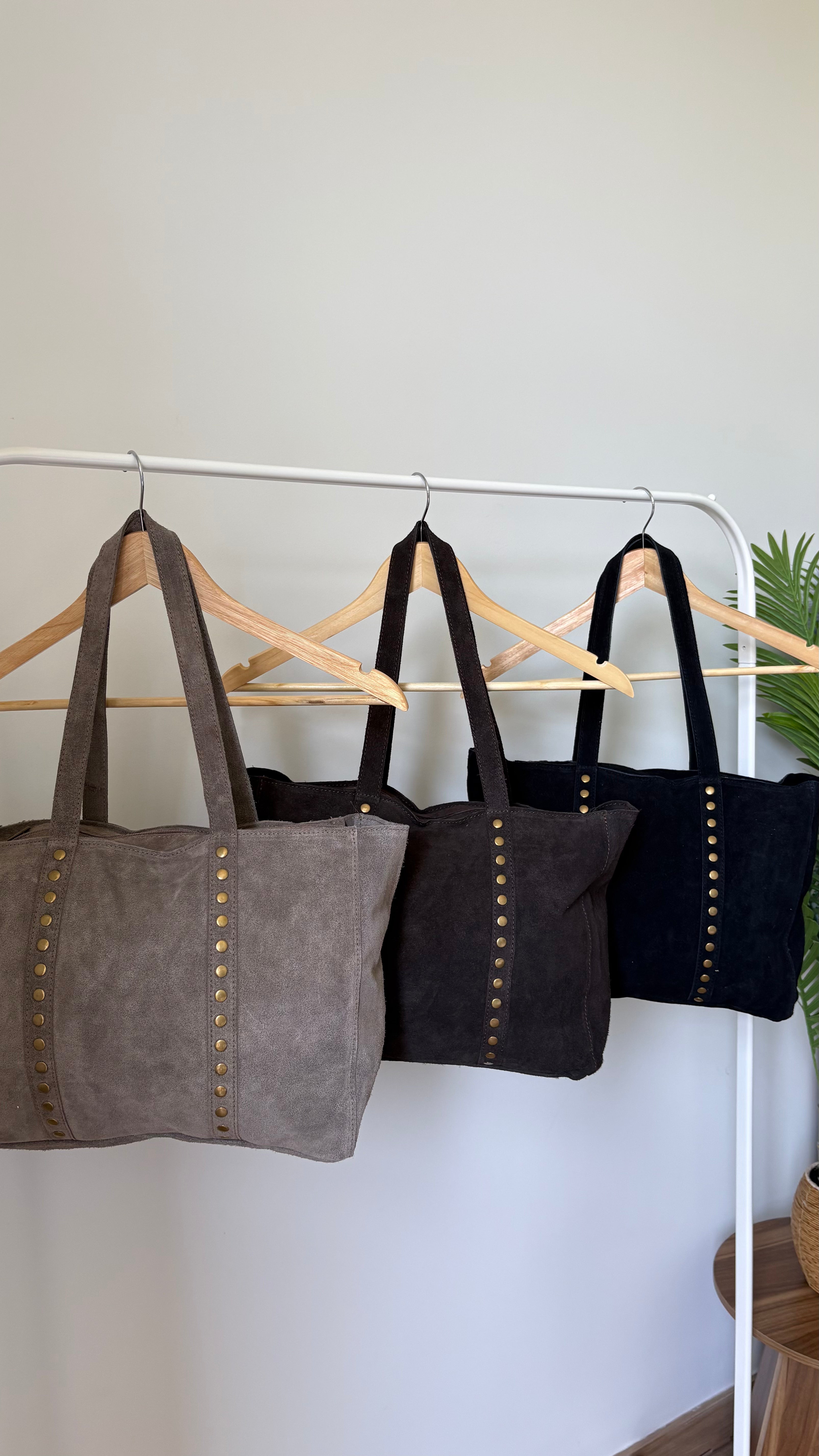 Sac en cuir clouté Astrid