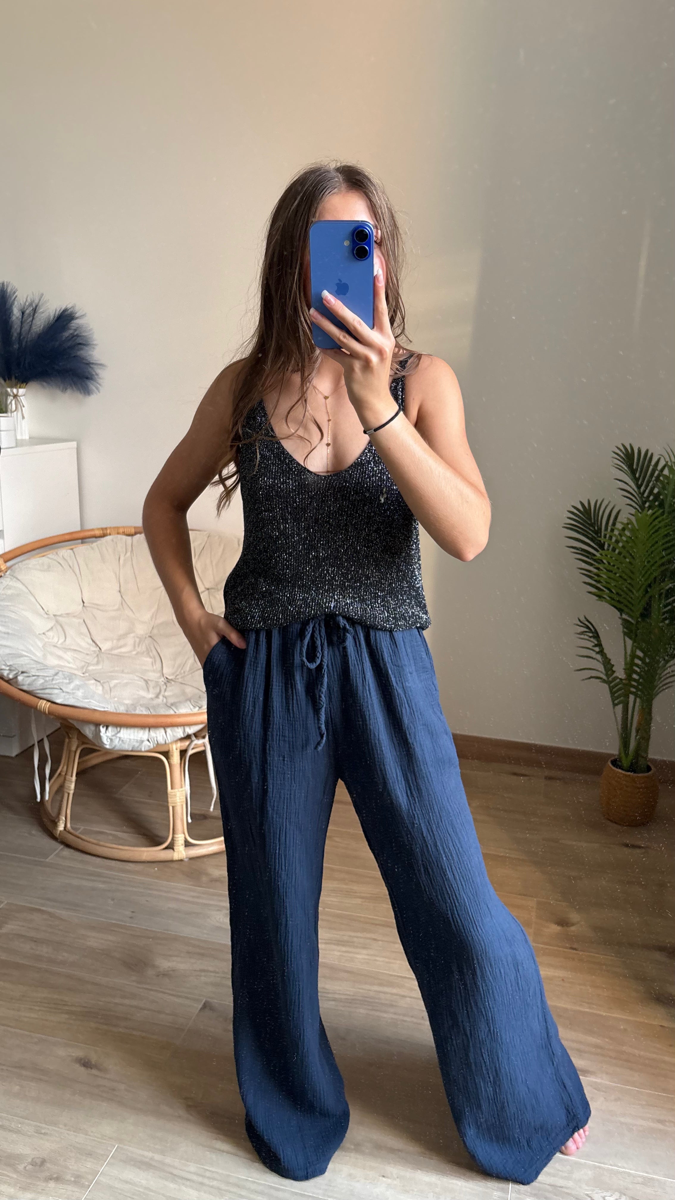 Pantalon gaze de coton
