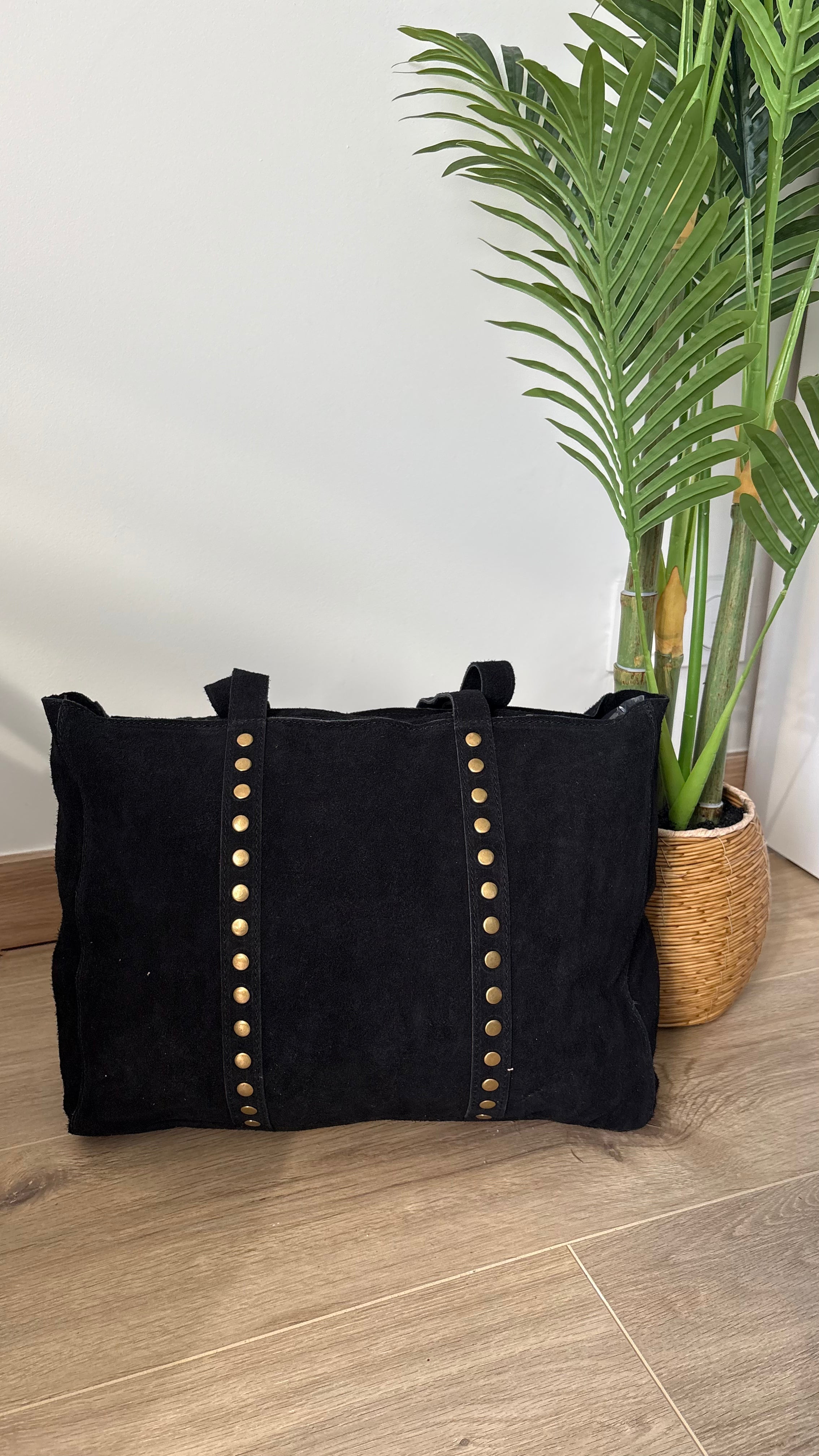Sac en cuir clouté Astrid