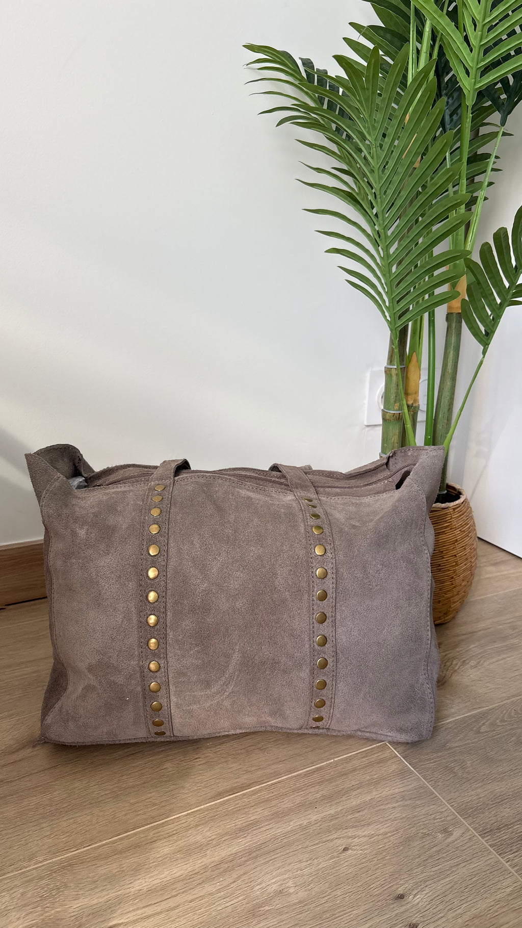 Sac en cuir clouté Astrid