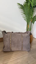 Sac en cuir clouté Astrid