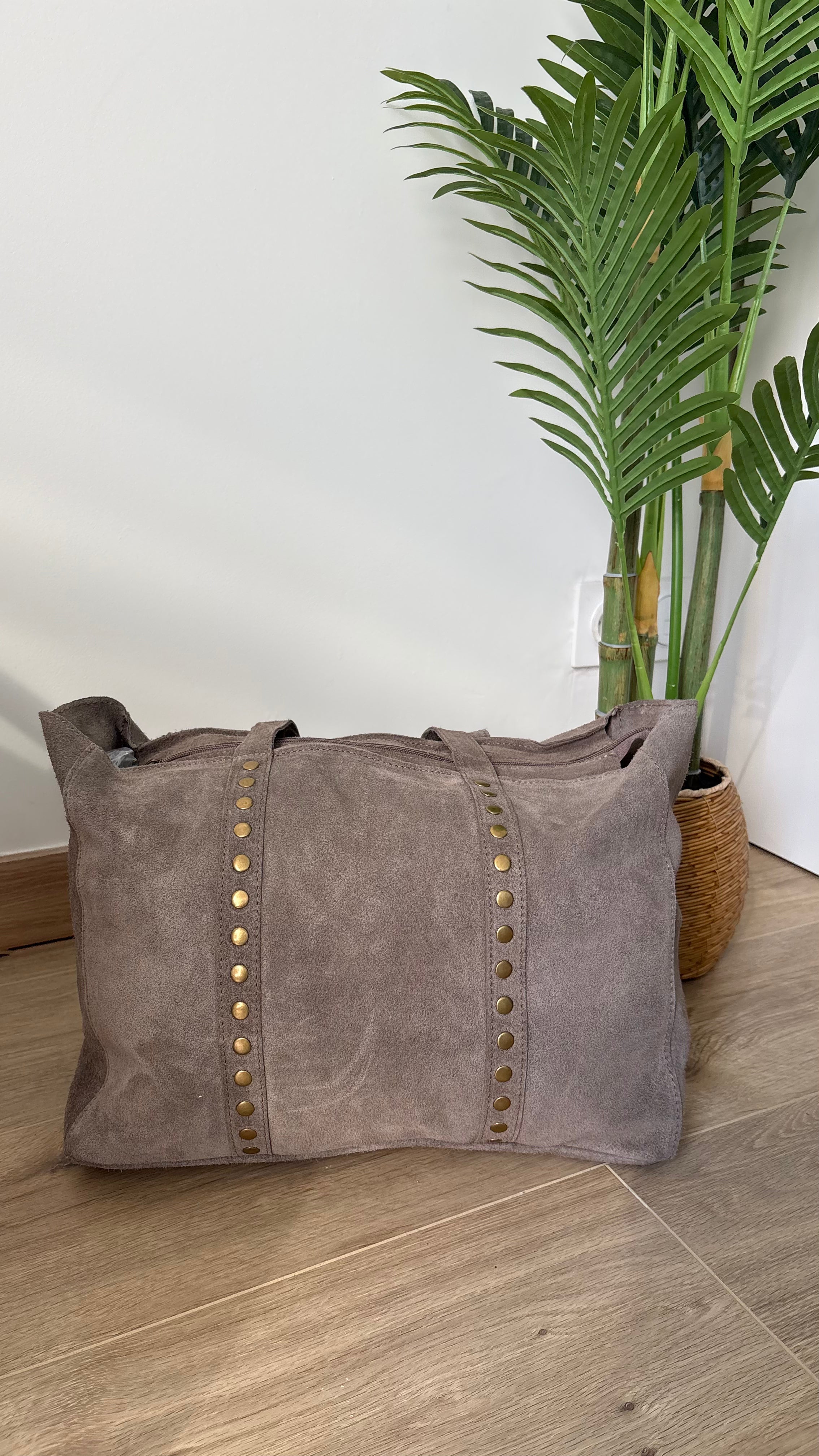 Sac en cuir clouté Astrid