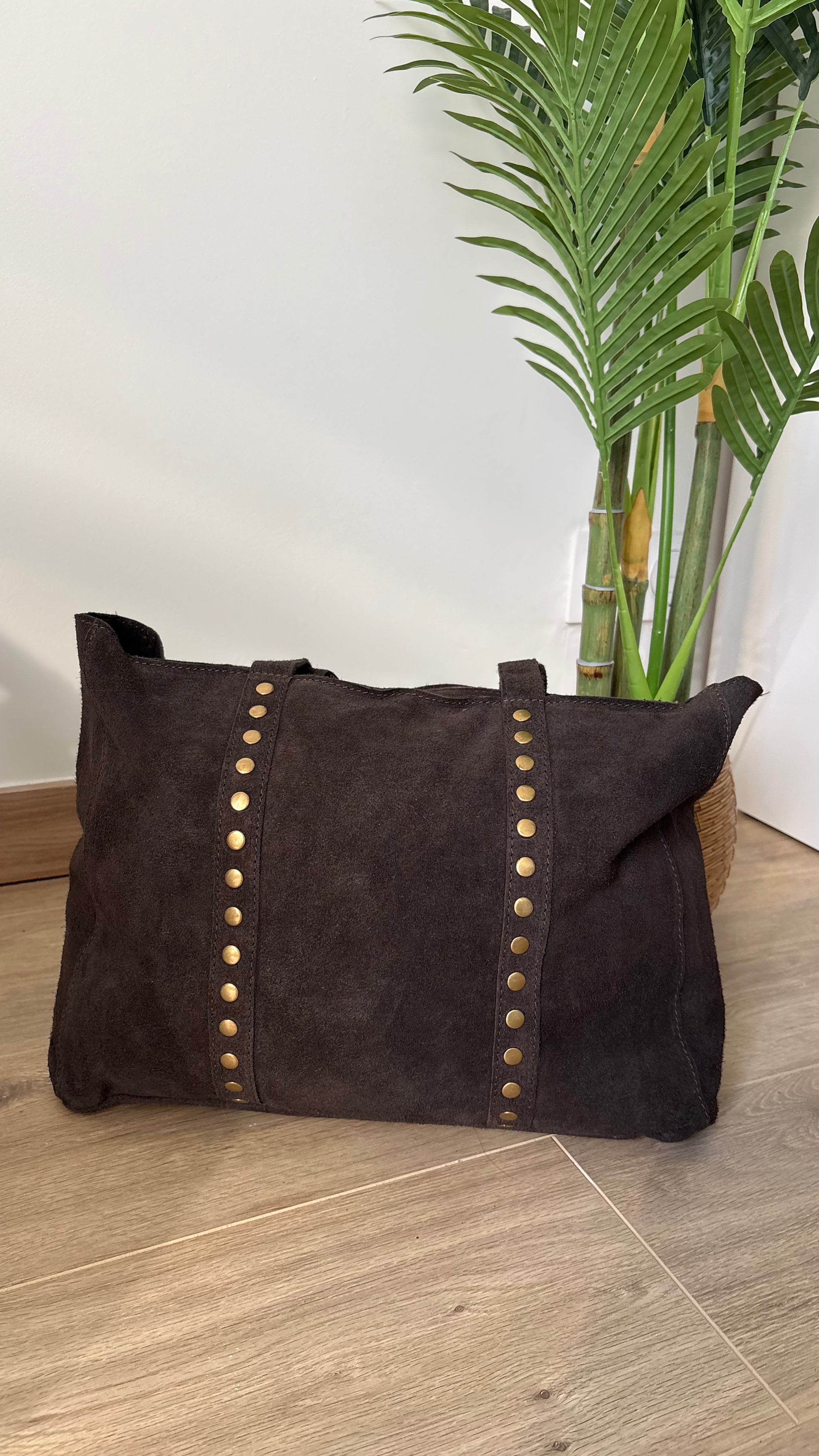 Sac en cuir clouté Astrid