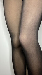 Collant polaire faux transparent