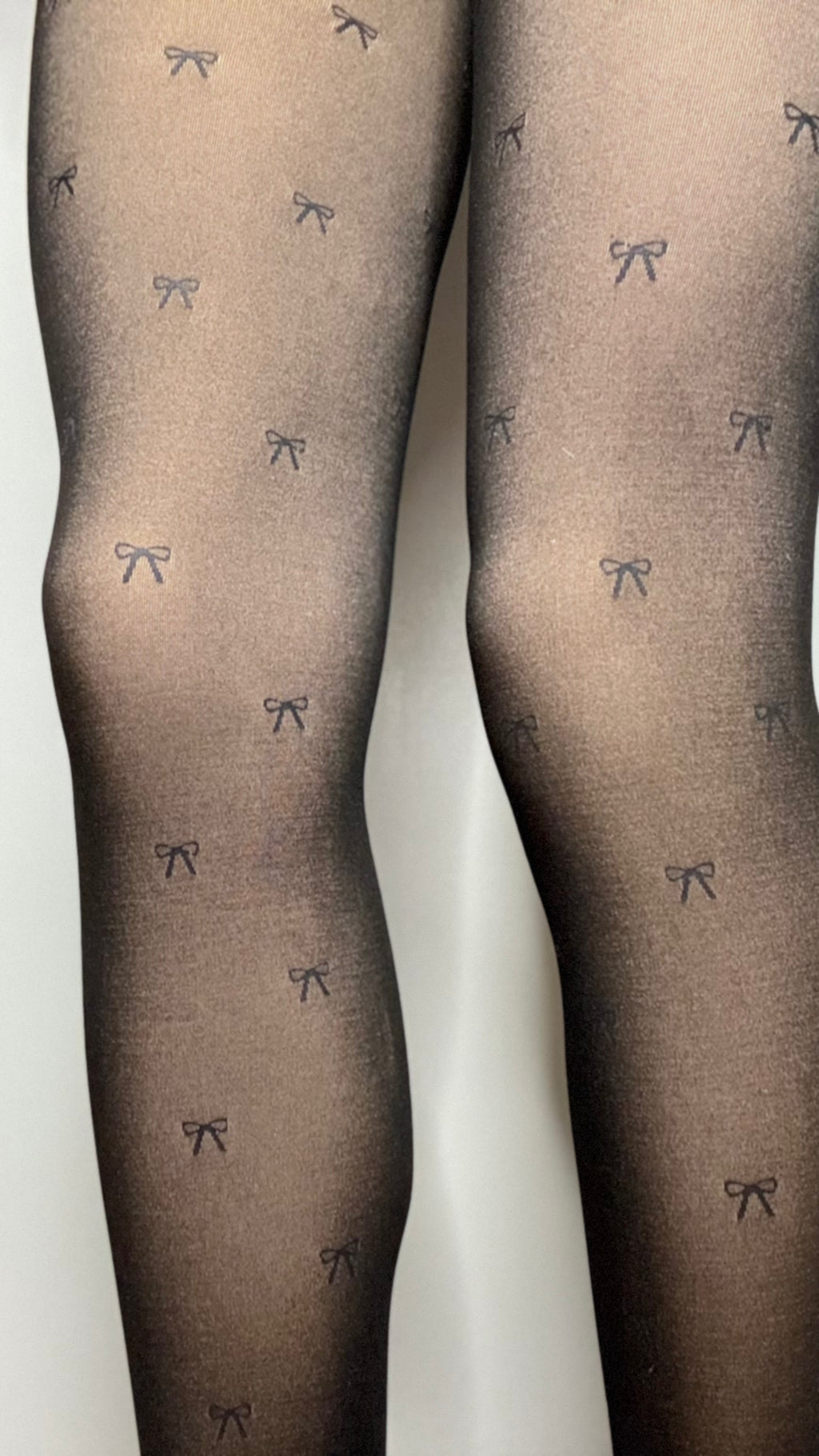 Collant polaire noeuds papillon faux transparent