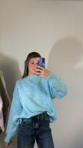 Pull céleste bleu